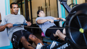 Club Maui team rowing workout